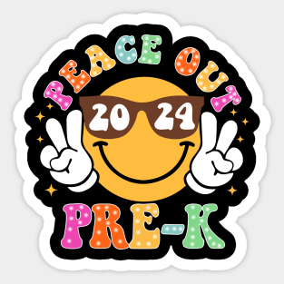 Peace Out School, Last Day of School, End of School Pre-K Sticker